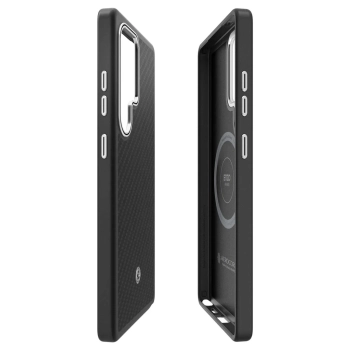  Etui silikonowe Spigen Enzo Aramid z ringiem MagFit do Samsung Galaxy S25 Ultra - czarne - zdj. dodatkowe 5