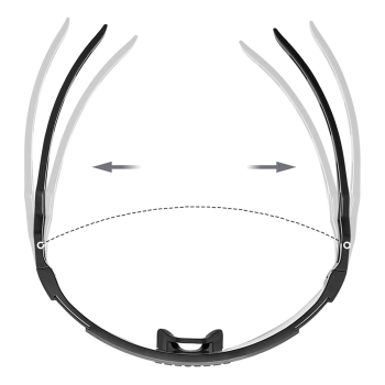  Okulary rowerowe fotochromowe z filtrem UV i wkładką korekcyjną - przezroczyste fioletowe - zdj. dodatkowe 8