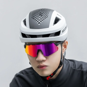  Okulary rowerowe polaryzacyjne z filtrem UV i wkładką korekcyjną - fioletowe - zdj. dodatkowe 3