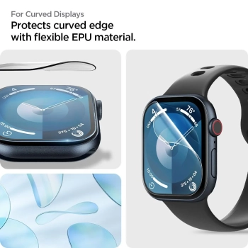  Szkło hybrydowe na Apple Watch 10 46 mm przezroczyste - 2 szt. - zdj. dodatkowe 8