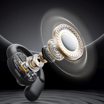  Słuchawki bezprzewodowe open ear TWS - czarne - zdj. dodatkowe 6