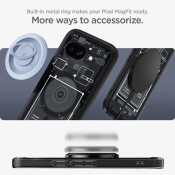  Etui case na Google Pixel 9A Zero One Ultra Hybrid Mag MagSafe - czarne - zdj. dodatkowe 10