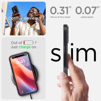  Etui ochronne na iPhone 16 Ultra Hybrid MagSafe Zero One - ciemnoszare - zdj. dodatkowe 10