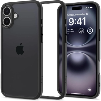 Etui ochronne na iPhone 16 Ultra Hybrid - przezroczysto czarne