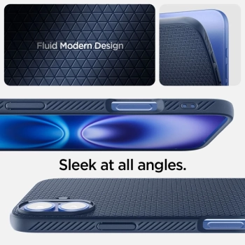  Etui case na iPhone 16 Liquid Air - niebieskie - zdj. dodatkowe 9