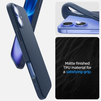  Etui case na iPhone 16 Liquid Air - niebieskie - zdj. dodatkowe 10