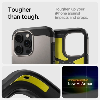  Etui case na iPhone 16 Pro z podstawką Tough Armor MagSafe - gunmetal - zdj. dodatkowe 8