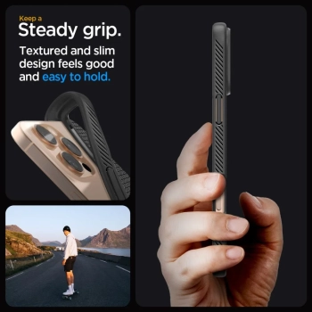  Etui case na iPhone 16 Pro Liquid Air - czarne - zdj. dodatkowe 3