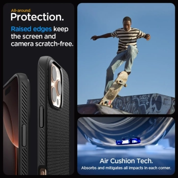  Etui case na iPhone 16 Pro Liquid Air - czarne - zdj. dodatkowe 4