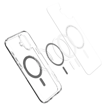  Etui plecki na iPhone 16 Plus Ultra Hybrid Mag z MagSafe - przezroczyste czarne - zdj. dodatkowe 2