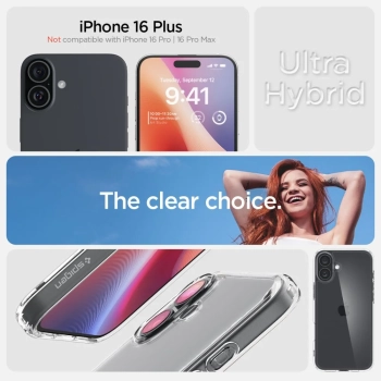  Etui ochronne na iPhone 16 Plus Ultra Hybrid - przezroczyste - zdj. dodatkowe 7