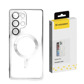 Etui plecki na Samsung Galaxy S25+ Electroplated Case z Magsafe - srebrne