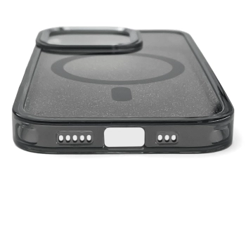  Etui ochronne na Samsung Galaxy S25 Glitter Case z Mag Safe - czarne z brokatem - zdj. dodatkowe 3