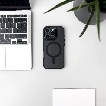  Etui ochronne na Samsung Galaxy S25 Glitter Case z Mag Safe - czarne z brokatem - zdj. dodatkowe 5