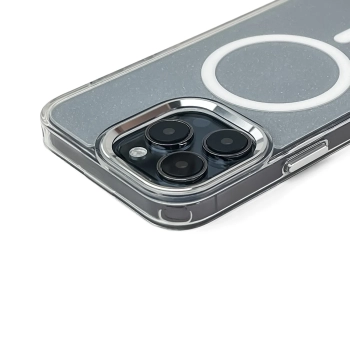  Etui ochronne na Samsung Galaxy S25 Glitter Case z Mag Safe - przezroczyste z brokatem - zdj. dodatkowe 2