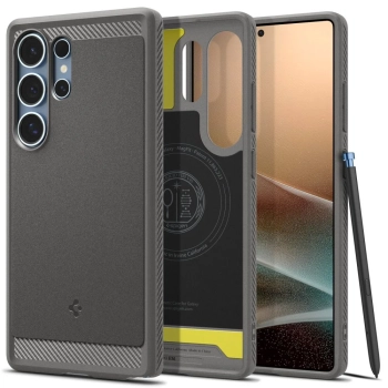 Etui case na Samsung Galaxy S25 z MagSafe Rugged Armor Mag - szare