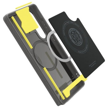  Etui case na Samsung Galaxy S25 z MagSafe Rugged Armor Mag - szare - zdj. dodatkowe 10