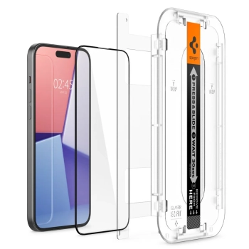  Szkło hartowane ochronne na iPhone 15 Plus Glas.tR EZ Fit FC - czarne 2 szt. - zdj. dodatkowe 10