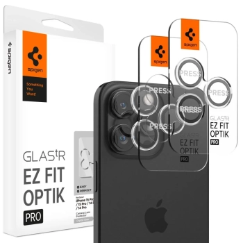 Osłona aparatu na iPhone 15 Pro / 15 Pro Max / 16 Pro / 16 Pro Max Glas.tR EZ Fit Optik Pro - 2 szt.