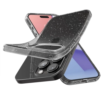 Etui pokrowiec na iPhone 15 Pro Max Liquid Crystal - przezroczysto brokatowe - zdj. dodatkowe 6