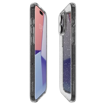  Etui pokrowiec na iPhone 15 Pro Max Liquid Crystal - przezroczysto brokatowe - zdj. dodatkowe 8