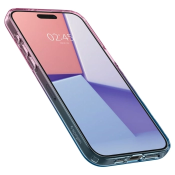  Etui case na iPhone 15 Pro Liquid Crystal - różowo niebieskie - zdj. dodatkowe 4