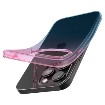  Etui case na iPhone 15 Pro Liquid Crystal - różowo niebieskie - zdj. dodatkowe 5