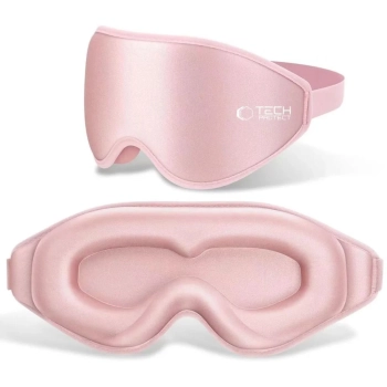  Maska do spania na oczy Eyeshade Sleep Mask - różowa - zdj. dodatkowe 1