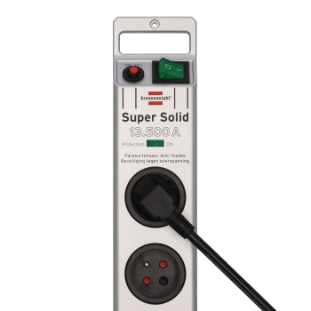  Listwa antyprzepięciowa Super-Solid 8 gniazd 2.5m 13.500A - srebrna - zdj. dodatkowe 2