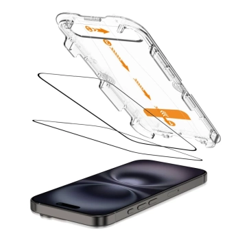  Szkło hartowane na iPhone 15 / 16 z ramką instlacyjną Quick Set+ - 2 szt. - zdj. dodatkowe 1