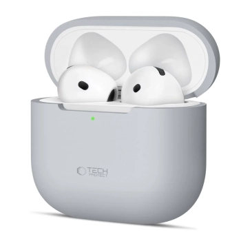 Etui ochronne silikonowe na słuchawki Apple AirPods 4 - szare