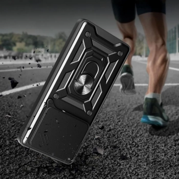  Etui case na Motorola Edge 60 Fusion z podstawką osłoną obiektywu CamShield Pro - czarne - zdj. dodatkowe 1