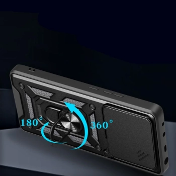  Etui case na Motorola Edge 60 Fusion z podstawką osłoną obiektywu CamShield Pro - czarne - zdj. dodatkowe 4