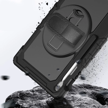  Etui pokrowiec na Samsung Galaxy Tab S10 FE+ Solid - czarne - zdj. dodatkowe 4