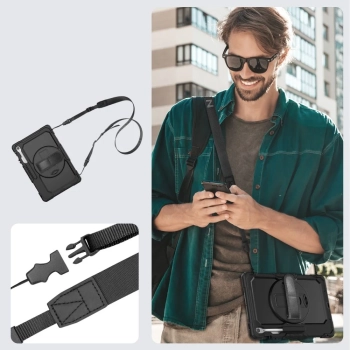  Etui pokrowiec na Samsung Galaxy Tab S10 FE+ Solid - czarne - zdj. dodatkowe 7