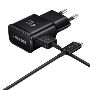 Ładowarka sieciowa Samsung USB-A 15W z kablem USB-A - USB-C - czarna