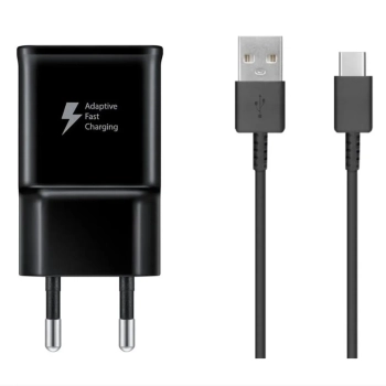  Ładowarka sieciowa Samsung USB-A 15W z kablem USB-A - USB-C - czarna - zdj. dodatkowe 2