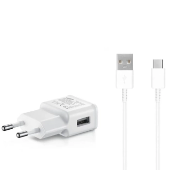  Ładowarka sieciowa Samsung USB-A 15W z kablem USB-A - USB-C - biała - zdj. dodatkowe 1