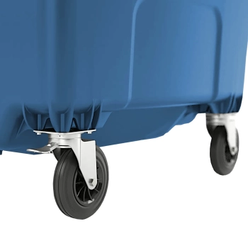  Kontener pojemnik na odpady śmieci komunalne PZH EN 840-2 DIN 1100L - niebieski - zdj. dodatkowe 3