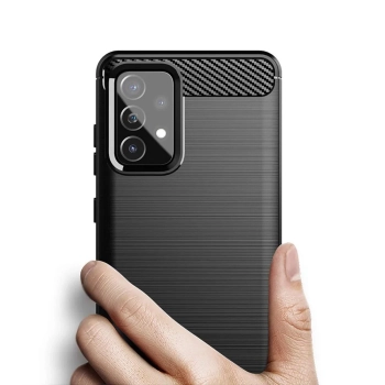  Elastyczne etui pokrowiec na Samsung Galaxy A72 4G Carbon Case - czarny - zdj. dodatkowe 5