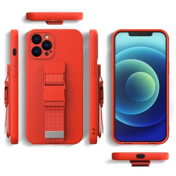  Silikonowe etui ze smyczą paskiem do Xiaomi Poco M4 Pro 5G Rope Case - czarny - zdj. dodatkowe 1