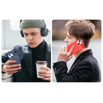  Etui elastyczny żelowy pokrowiec na tył plecki do iPhone 14 Plus Carbon Case - czarny - zdj. dodatkowe 9