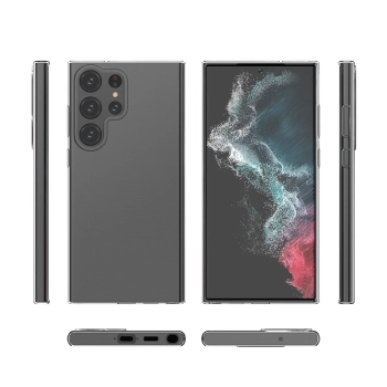  Etui cienki pokrowiec 0.5mm na Samsung Galaxy S23 Ultra - przezroczyste - zdj. dodatkowe 2