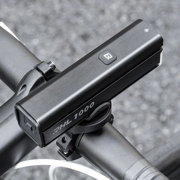  Lampka rowerowa przednia 1000 lm z kablem USB-C - USB-A - czarna - zdj. dodatkowe 10