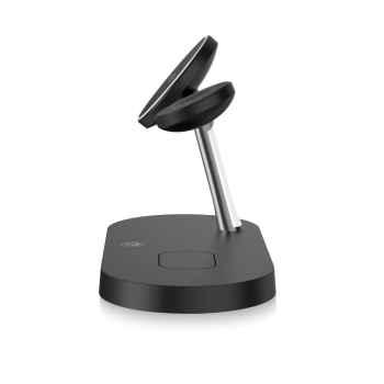  Ładowarka indukcyjna 3w1 na smartfon słuchawki smartwatch z MagSafe - czarna - zdj. dodatkowe 3