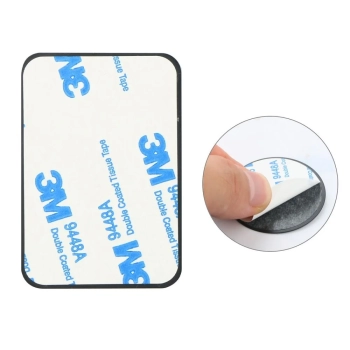  Płytki blaszki magnetyczne do uchwytów samochodowych na telefon czarne - 4 szt. - zdj. dodatkowe 1