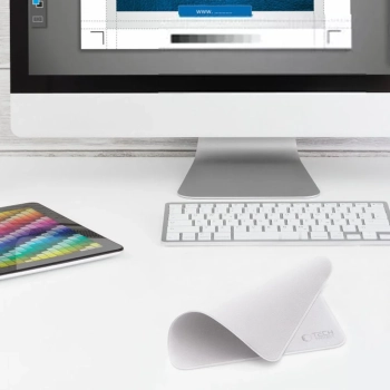  Ściereczka do ekranów z mikrofibry Polishing Cloth szara - 2 szt. - zdj. dodatkowe 2