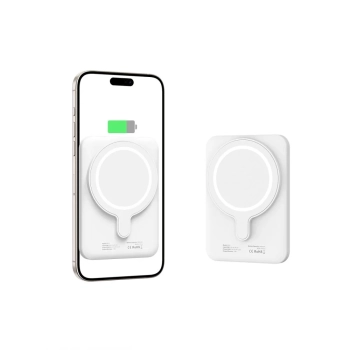  Powerbank 5000mAh z MagSafe USB-C 15W z kablem USB-C - biały - zdj. dodatkowe 2