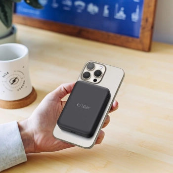  Powerbank 10000mAh MagSafe USB-C 15W z kablem USB-C - czarny - zdj. dodatkowe 7