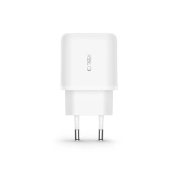 Ładowarka sieciowa USB-C PD 20W / USB-A QC 3.0 z kablem USB-C / iPhone Lightning - biała - zdj. dodatkowe 2
